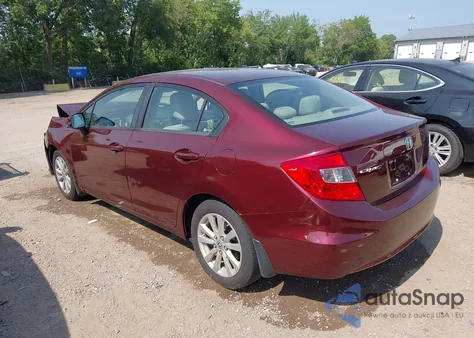 2012 Honda Civic Ex from USA, damaged, VIN 19XFB2F80CE001545